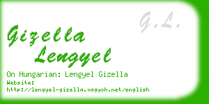 gizella lengyel business card